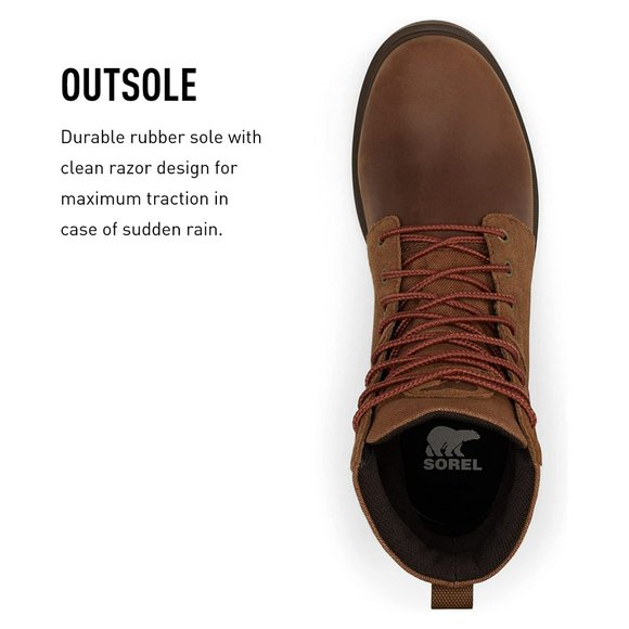 Brand New Sorel Men's Waterproof Leather Winter Boots - Picture 3 of 6